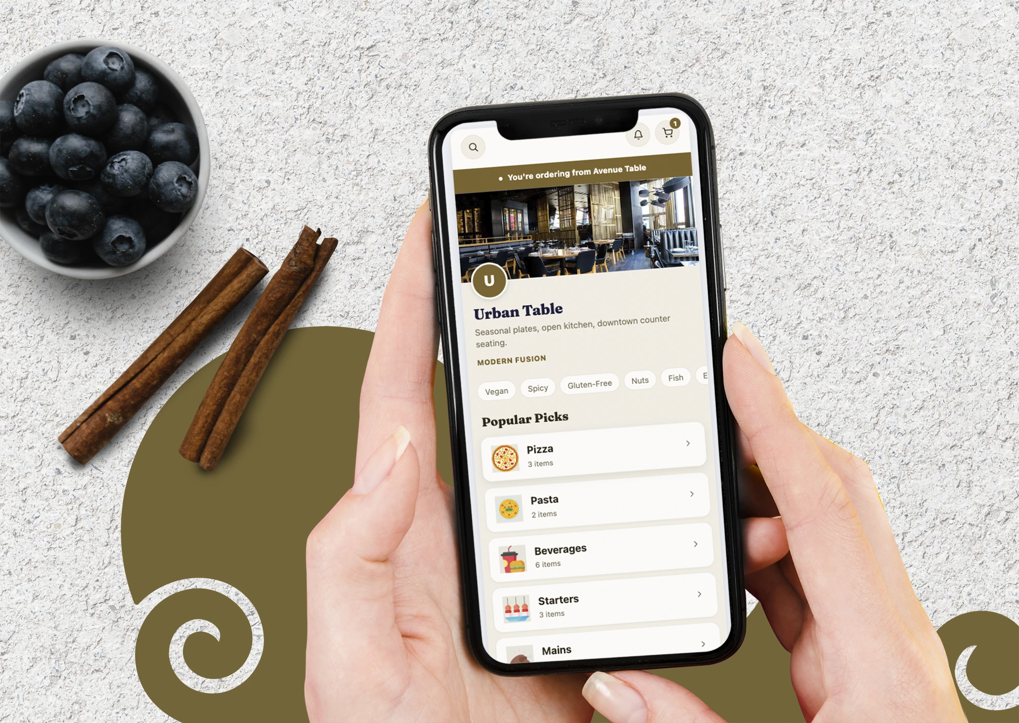 Conic QR Menu